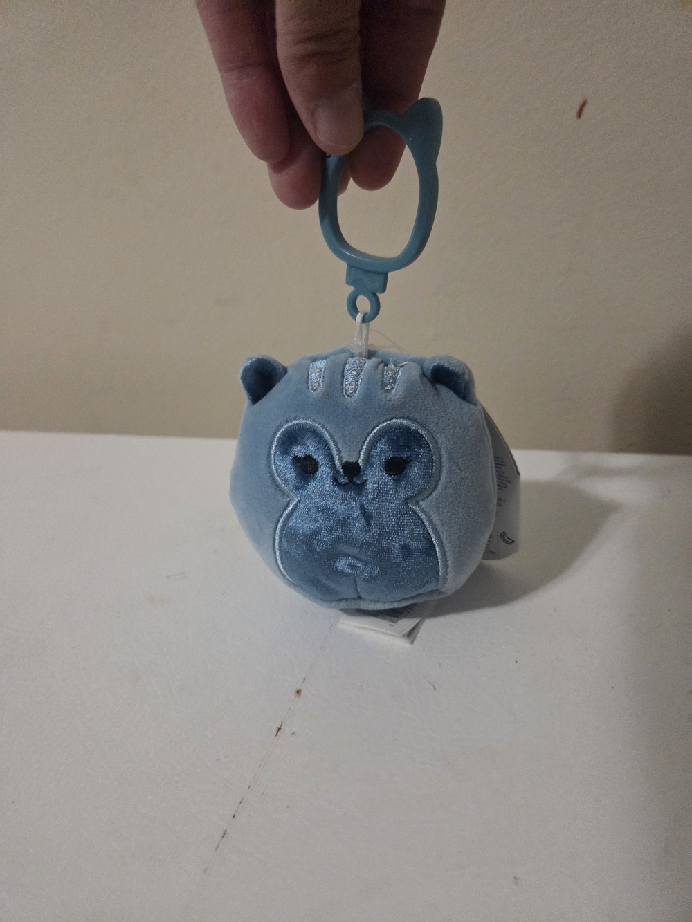 Squishmallow - Brunhilda Blue Squirrel 3.5in Clip NWT
